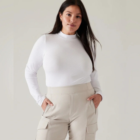 Athleta Tops - NWT | Athleta | Renew Seamless Mock Neck Long Sleeve Top - Size XS